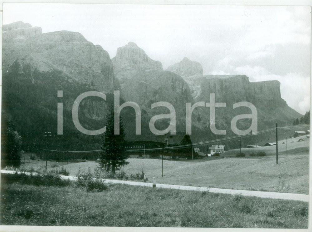 Fotografia d epoca originale 1982 CORVARA IN BADIA BZ Il Gruppo del Sella Fotografia vintage 18x13 cm 1