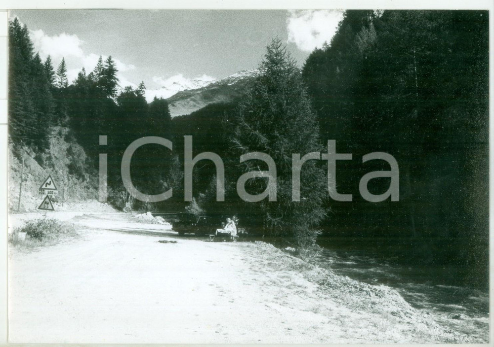 Fotografia d epoca originale 1979 SAN PIETRO BZ Veduta della Valle Aurina Fotografia animata 18x13 cm 1