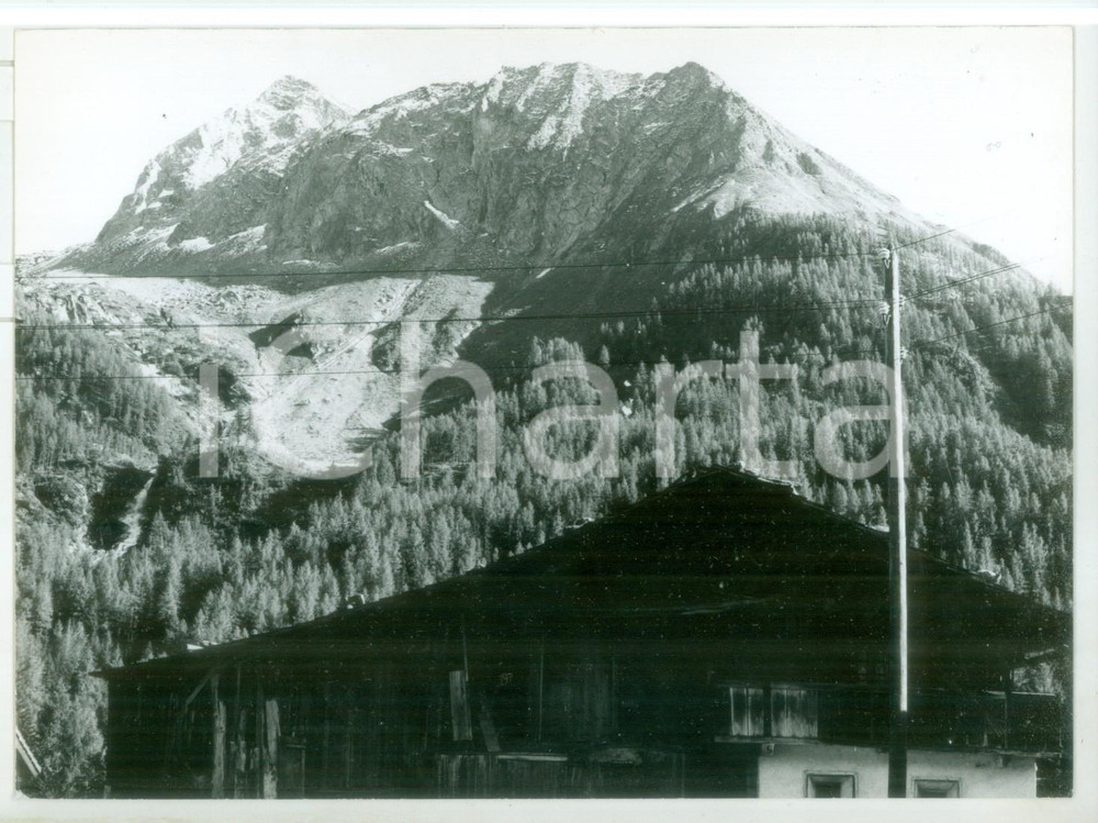 Fotografia d epoca originale 1979 CASERE BZ Veduta del monte PIZZO ROSSO  Fotografia vintage 18x13 cm 1