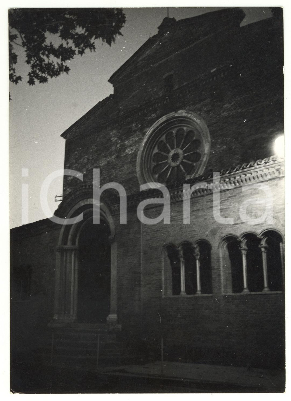 Fotografia d epoca originale 1970 FIASTRA Veduta dell abbazia di Chiaravalle Foto VINTAGE 13x18 cm 1