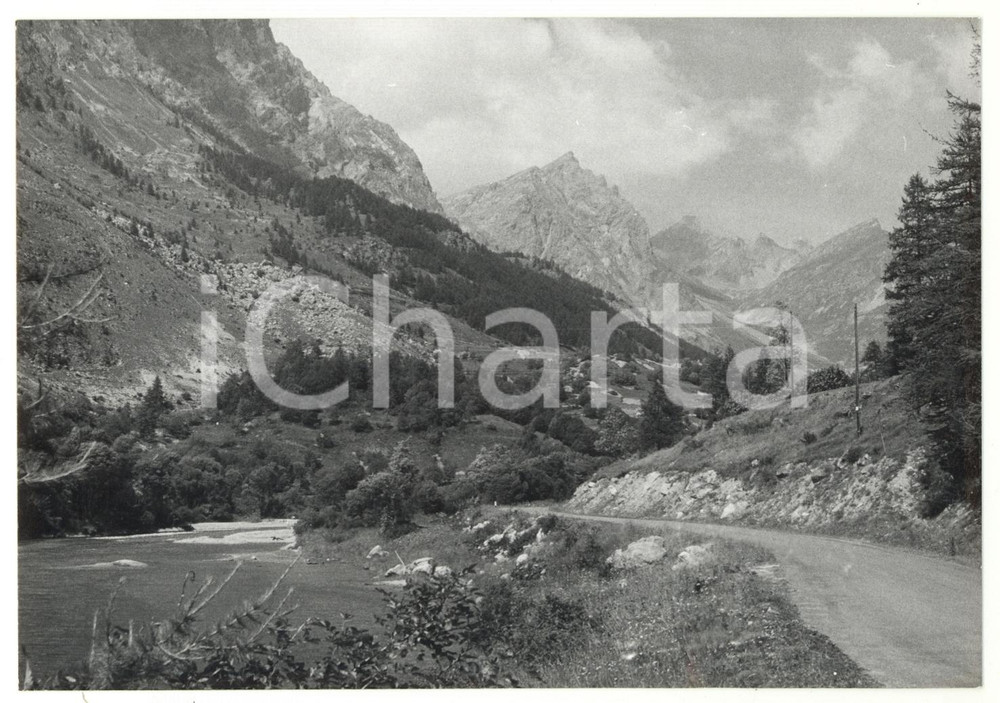 Fotografia d epoca originale 1981 SARETTO CN Piccolo lago artificiale nella Valle di MAURIN Foto VINTAGE 1