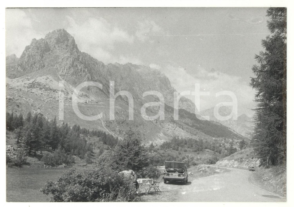 Fotografia d epoca originale 1981 SARETTO CN Veduta del lago artificiale Foto ARTISTICA ANIMATA 18x13 cm 1