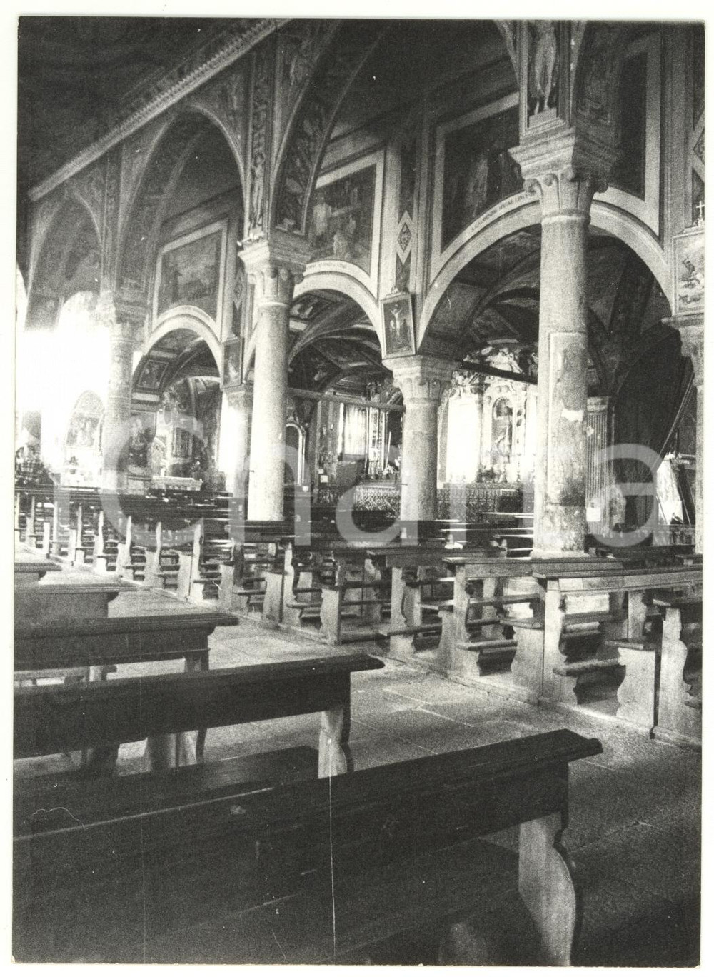 1980 BACENO (VB) Navata centrale affrescata della chiesa di SAN GAUDENZIO *Foto