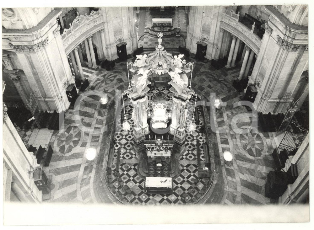 Fotografia d epoca originale 1974 VICOFORTE CN Interni del santuario della NativitÃ  di Maria Santissima 1