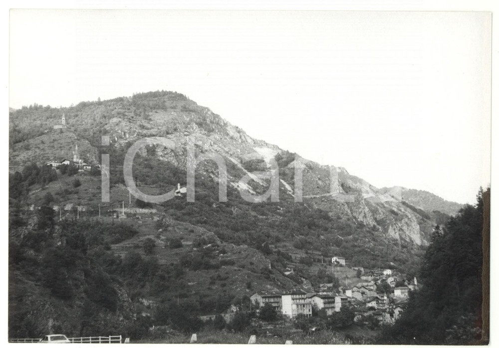 Fotografia d epoca originale 1981 STROPPO CN Veduta dei boschi della VALLE MAIRA Foto VINTAGE 18x13 cm 1