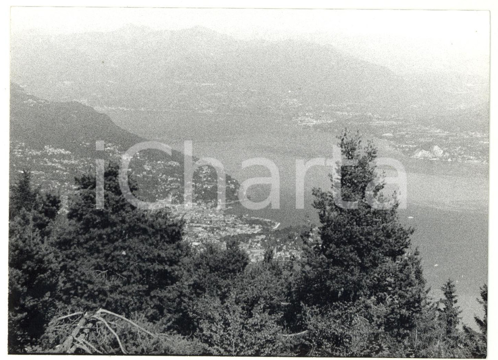 Fotografia d epoca originale 1980 MONTE MOTTARONE VB Veduta del LAGO MAGGIORE Foto VINTAGE 18x13 cm 1