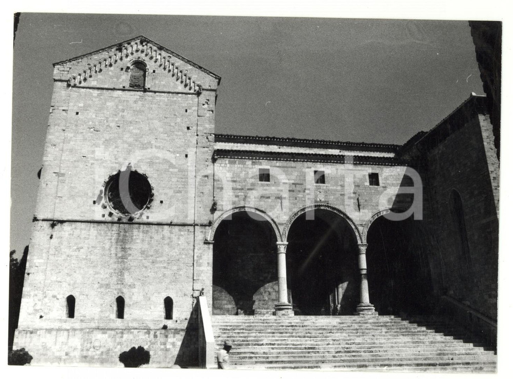 Fotografia d epoca originale 1978 OSIMO AN Veduta del Duomo di San Leopardo Foto VINTAGE 18x13 cm 1