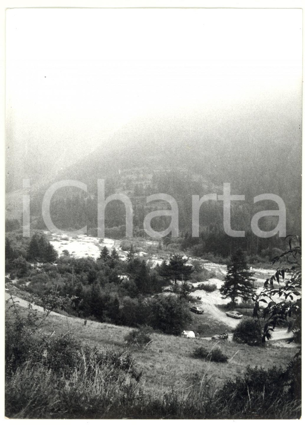 Fotografia d epoca originale 1978 VAL CHISONE Veduta panoramica Foto VINTAGE 13x18 cm 1
