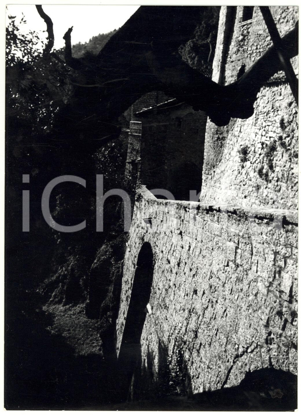 Fotografia d epoca originale 1977 ASSISI Veduta dell Eremo delle Carceri Foto VINTAGE 13x18 cm 1