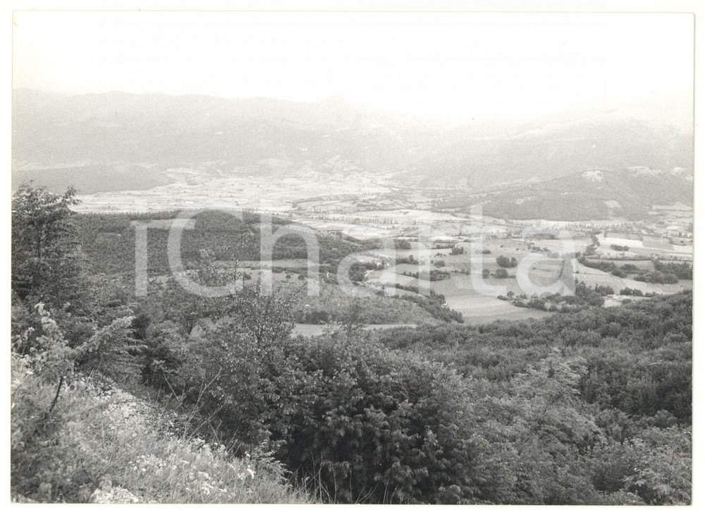 Fotografia d epoca originale 1979 FORCA DELLA CIVITA PG Veduta del piano di SANTA SCOLASTICA Foto VINTAGE 1