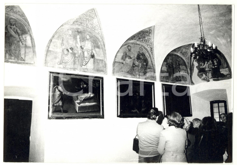 Fotografia d epoca originale 1978 CASCIA Monastero di SANTA RITA  Interni affrescati Foto ANIMATA 18x13 cm 1