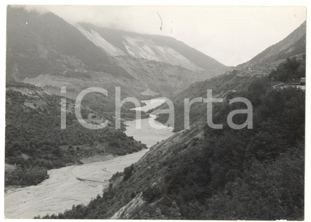 Fotografia d epoca originale 1979 ERTO UD Veduta della VALLE DEL VAJONT Foto VINTAGE 18x13 cm 1