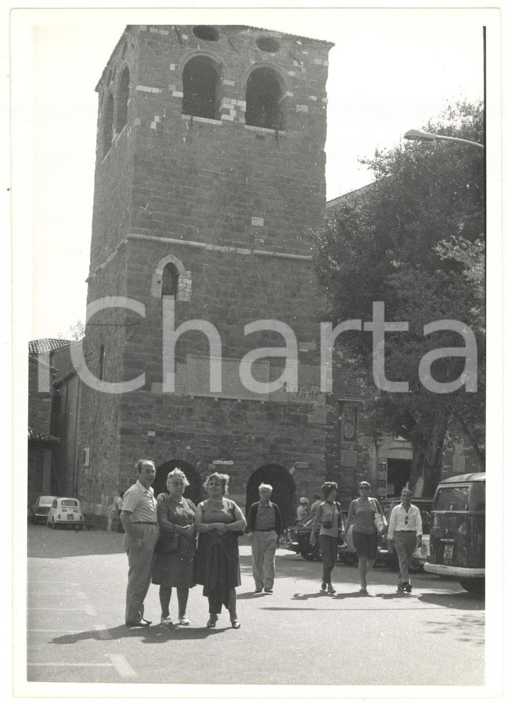 Fotografia d epoca originale 1971 TRIESTE Campanile della cattedrale di SAN GIUSTO Foto ANIMATA 13x18 cm 1