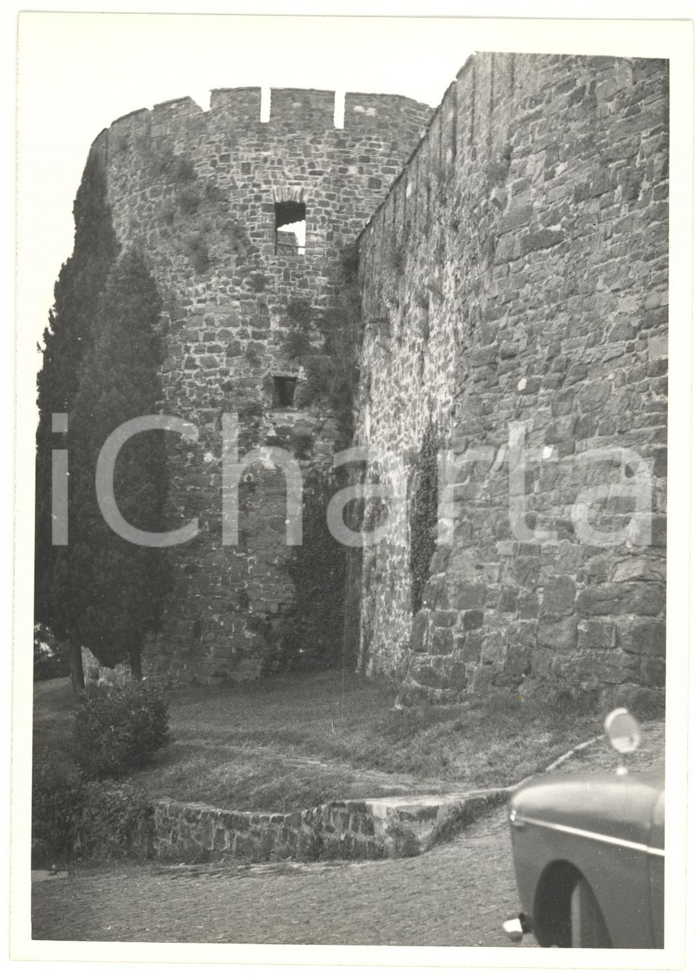 Fotografia d epoca originale 1971 GORIZIA Veduta di una torre del castello Fotografia VINTAGE 13x18 cm 1