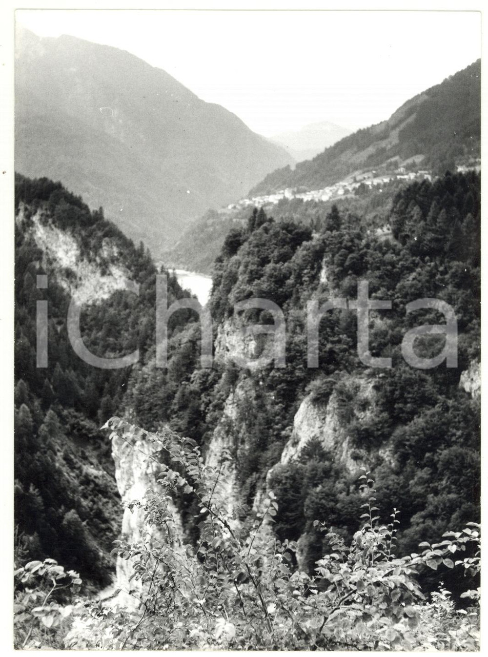 Fotografia d epoca originale 1979 VALLE DI CADORE BL Veduta panoramica Fotografia ARTISTICA 13x18 cm 1