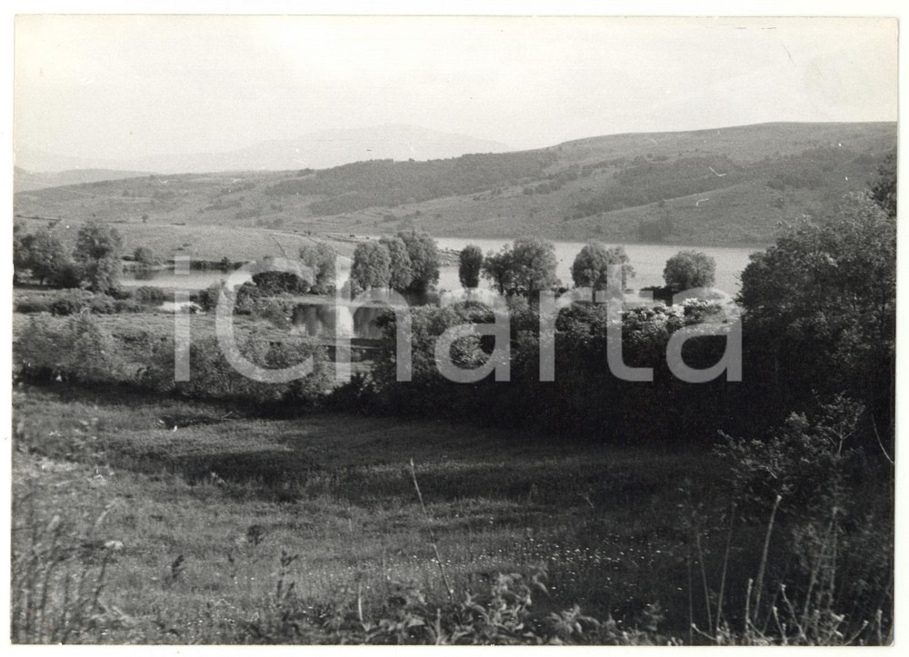 Fotografia d epoca originale 1976 L AQUILA Veduta del lago artificiale di CAMPOTOSTO  Foto VINTAGE 18x13 cm 1