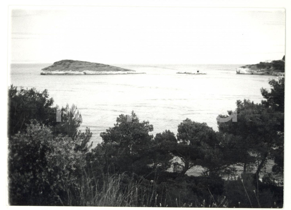 Fotografia d epoca originale 1979 BAIA DI CAMPI FG Scorcio di uno scoglio  Foto VINTAGE 18x13 cm 1