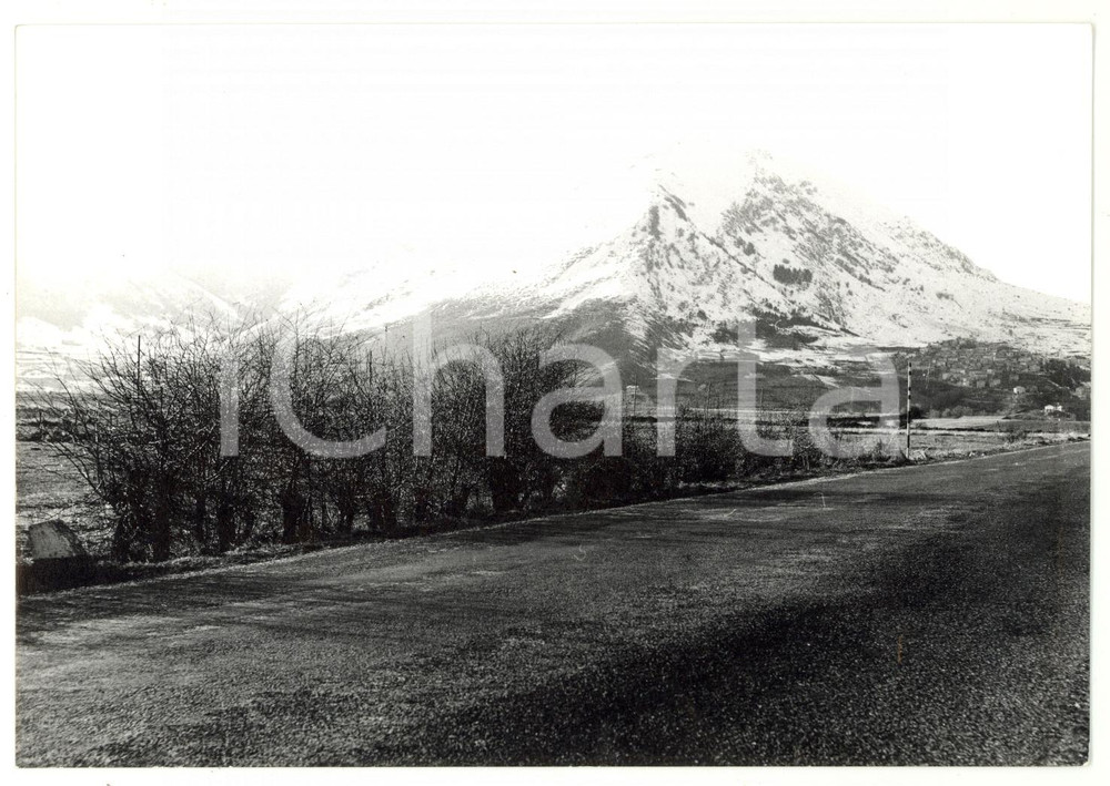 Fotografia d epoca originale 1979 ROCCA DI CAMBIO AQ Veduta panoramica del MONTE CAGNO  Foto 18x13 cm 1