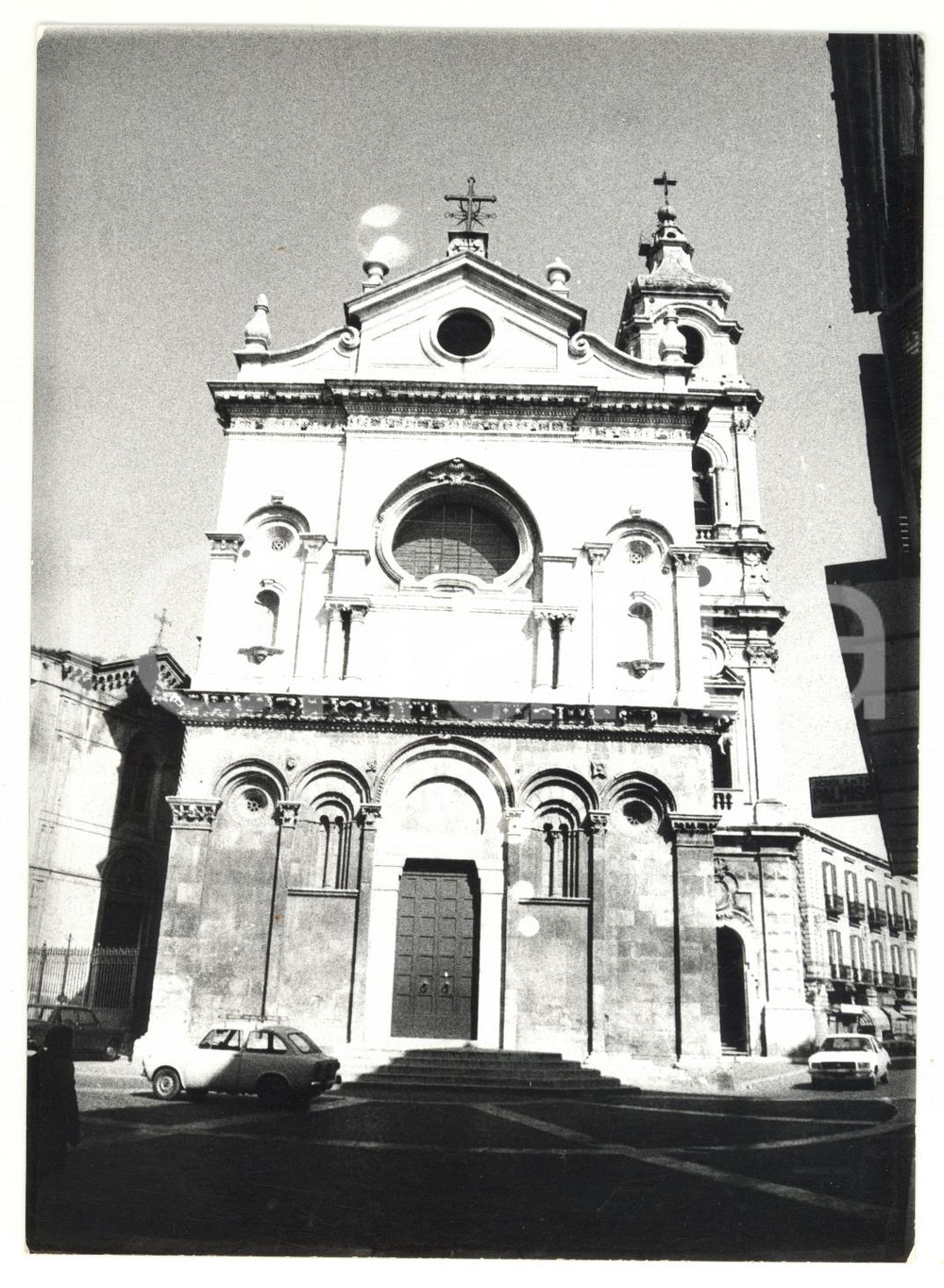 Fotografia d epoca originale 1979 FOGGIA Facciata della cattedrale  Fotografia VINTAGE 13x18 cm 1