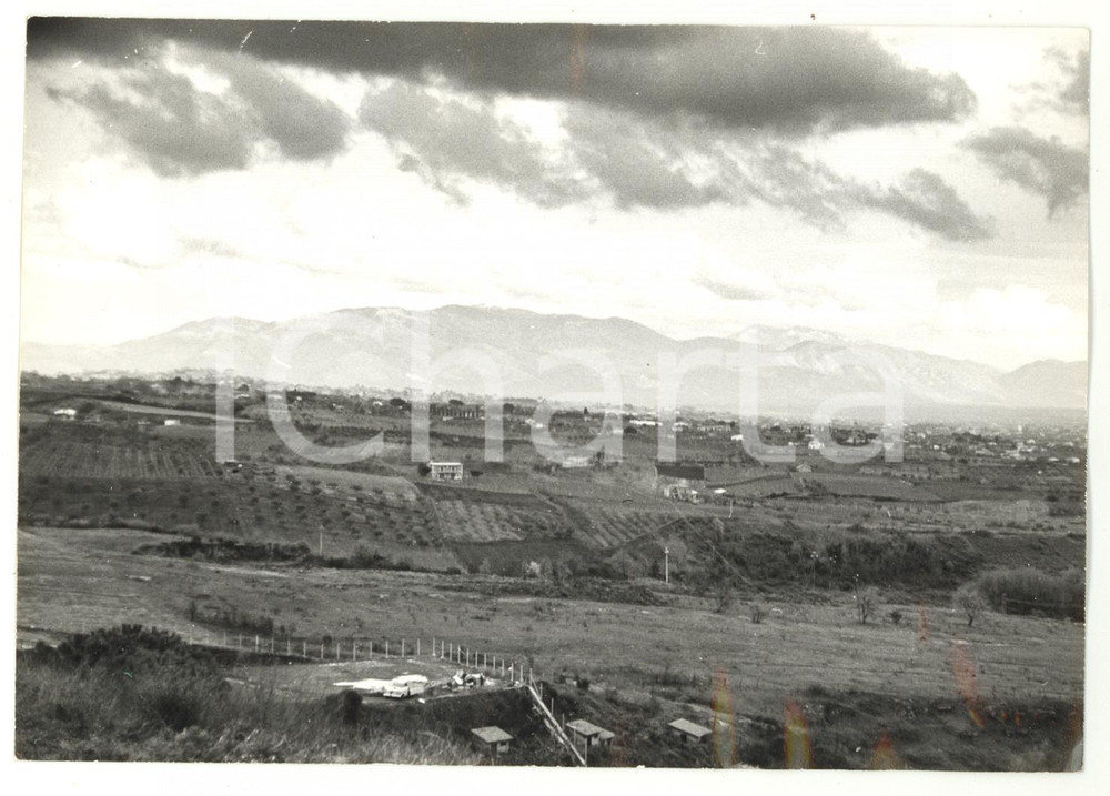 Fotografia d epoca originale 1974 GENZANO DI ROMA Tempesta in arrivo suli MONTI LEPINI  Foto 18x13 cm 1