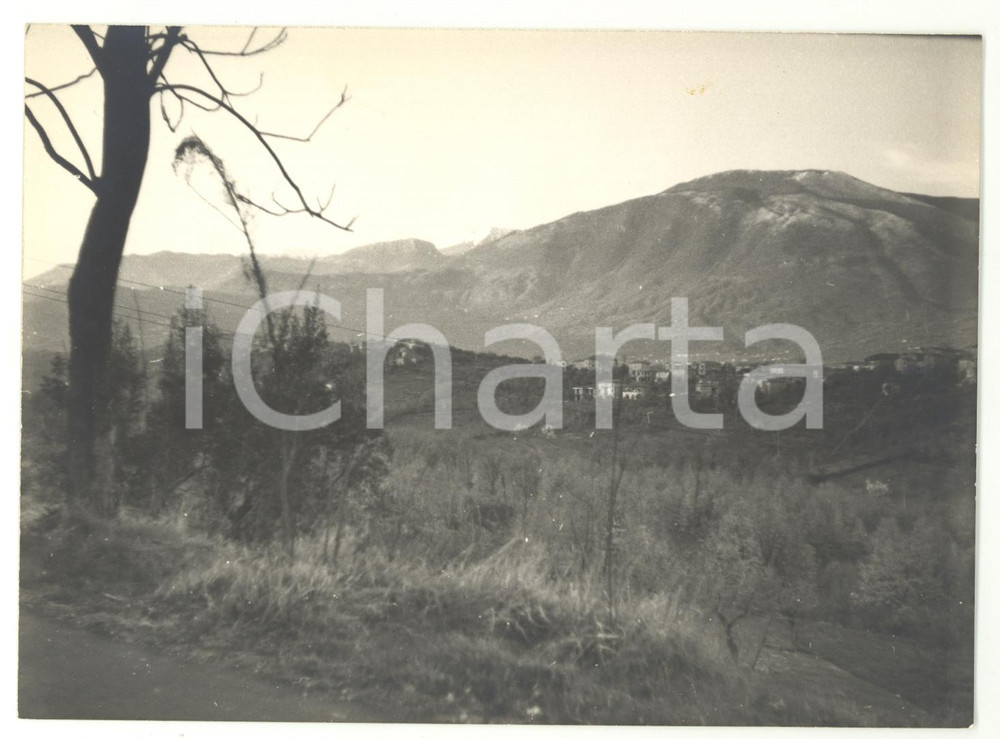 Fotografia d epoca originale 1974 VEROLI  COLLEBERARDI FR Veduta panoramica del paese Foto 18x13 1