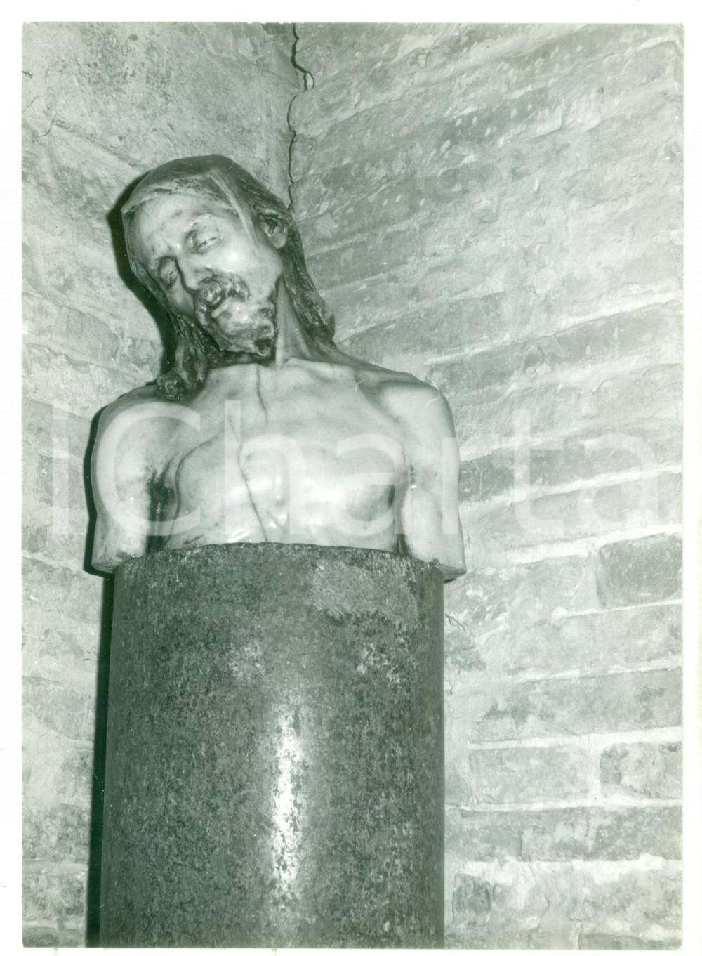 Fotografia d epoca originale 1979 AQUILEIA Basilica Santa Maria  Cristo della Trincea di Edmondo FURLAN 1