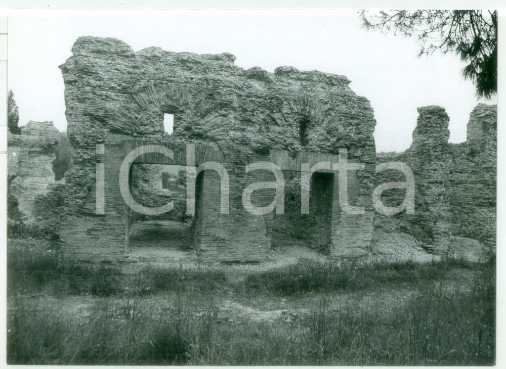 Fotografia d epoca originale 1980 MACERATA Resti del teatro romano di HELVIA RECINA  Fotografia 18x13 cm 1