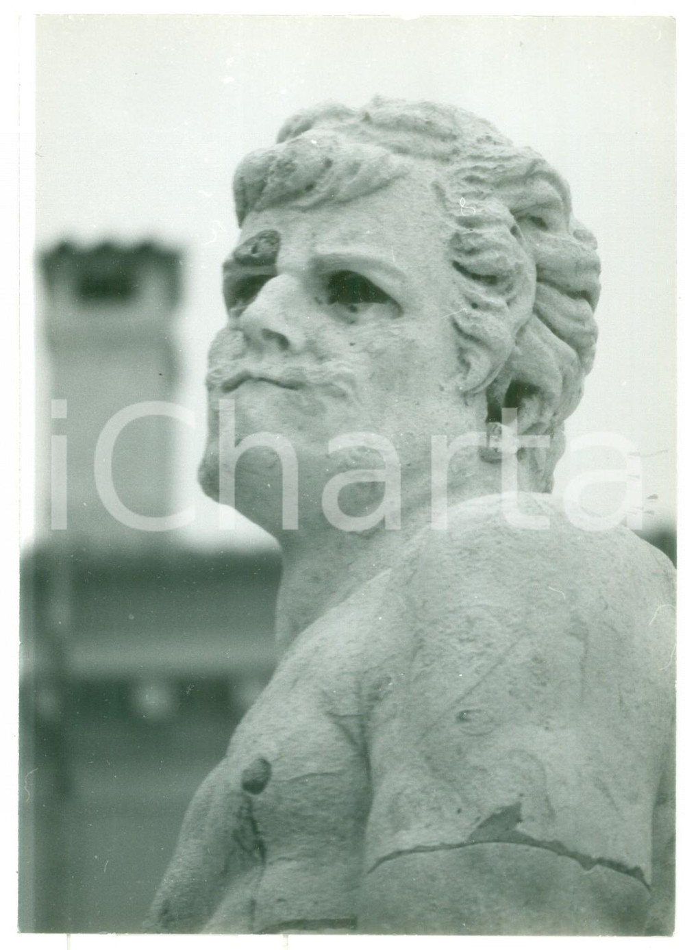 Fotografia d epoca originale 1979 UDINE Piazza della LibertÃ   Statua di CACO Foto ARTISTICA 13x18 cm 1