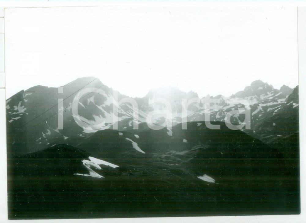 Fotografia d epoca originale 1978 COLLE DEL PICCOLO SAN BERNARDO Veduta delle Alpi Graie Fotografia 18x13 cm 1