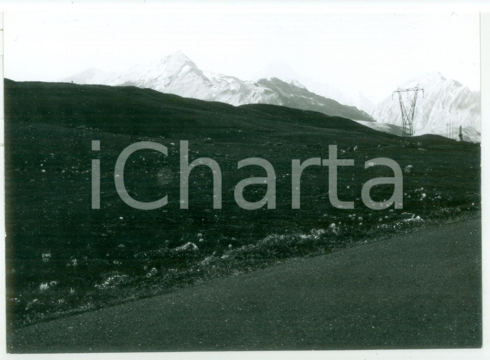 Fotografia d epoca originale 1978 COLLE DEL PICCOLO SAN BERNARDO Veduta panoramica Fotografia VINTAGE 18x13 1