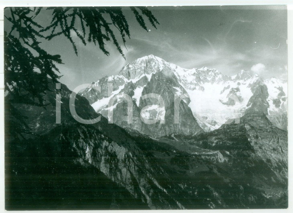 Fotografia d epoca originale 1978 TÃŠTE D ARPY  Scorcio del MONTE BIANCO Fotografia 18x13 cm 1