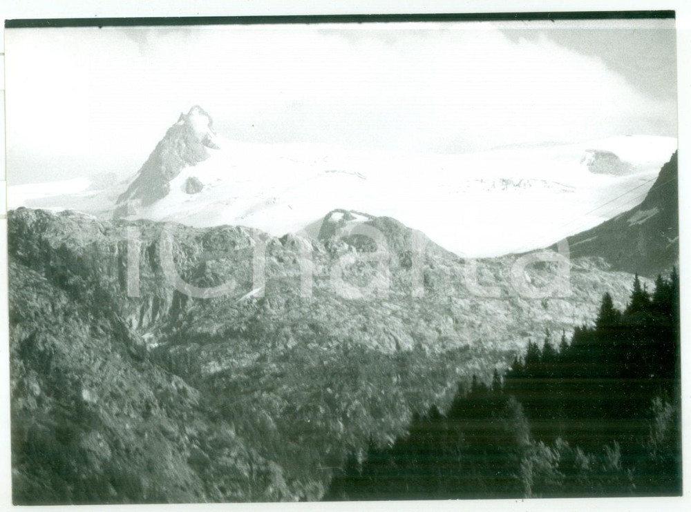 1978 GHIACCIAIO DEL RUTOR Veduta panoramica - Fotografia VINTAGE 18x13