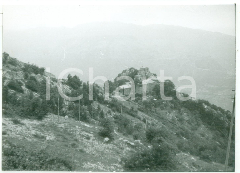 Fotografia d epoca originale 1979 CAPRANICA PRENESTINA ROMA Veduta panoramica Santuario della Mentorella 1