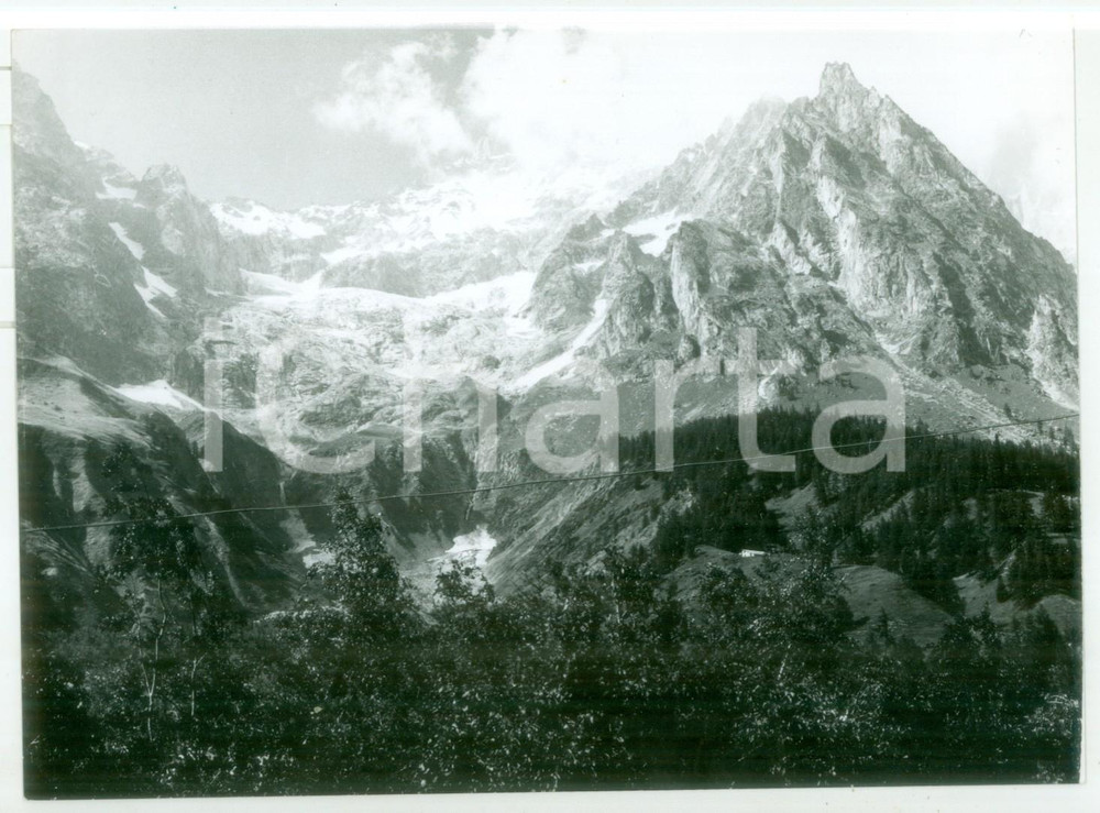 Fotografia d epoca originale 1978 VAL FERRET AO Veduta del MONTE BIANCO  Fotografia VINTAGE 18x13 1