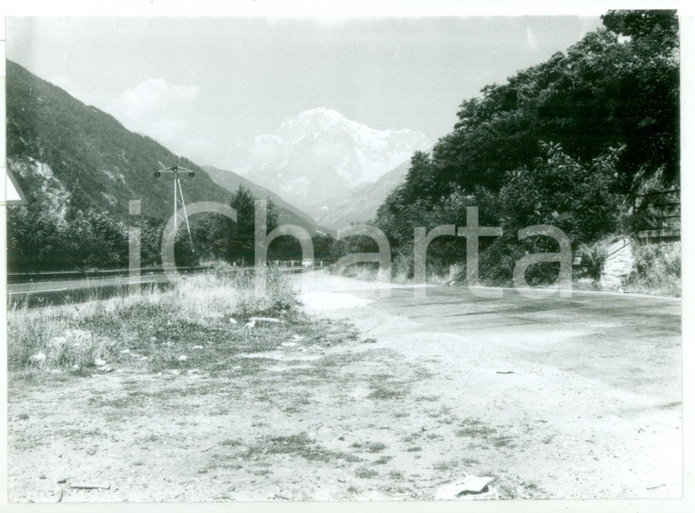 Fotografia d epoca originale 1978 VALLE DELLA DORA Scorcio del MONTE BIANCO Fotografia VINTAGE 18x13 cm 1