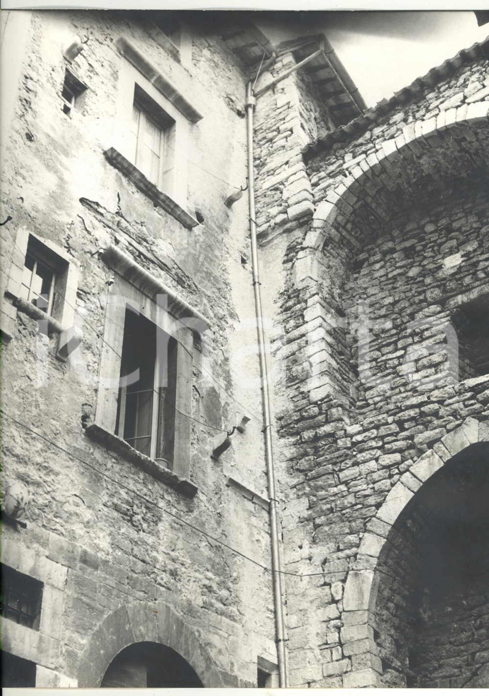 Fotografia d epoca originale 1977 VISSO MC Porta ussitana  Scorcio caratteristico  Foto ARTISTICA 24x30 1