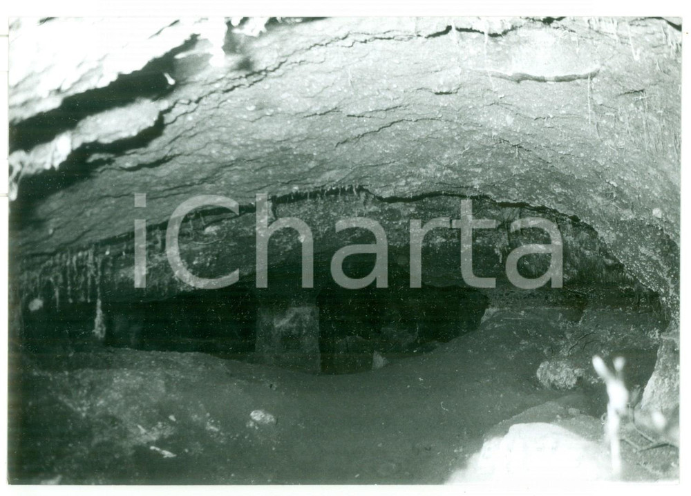 Fotografia d epoca originale 1981 VETRALLA Necropoli di NORCHIA  Interno di una tomba Foto 18x13 cm 1