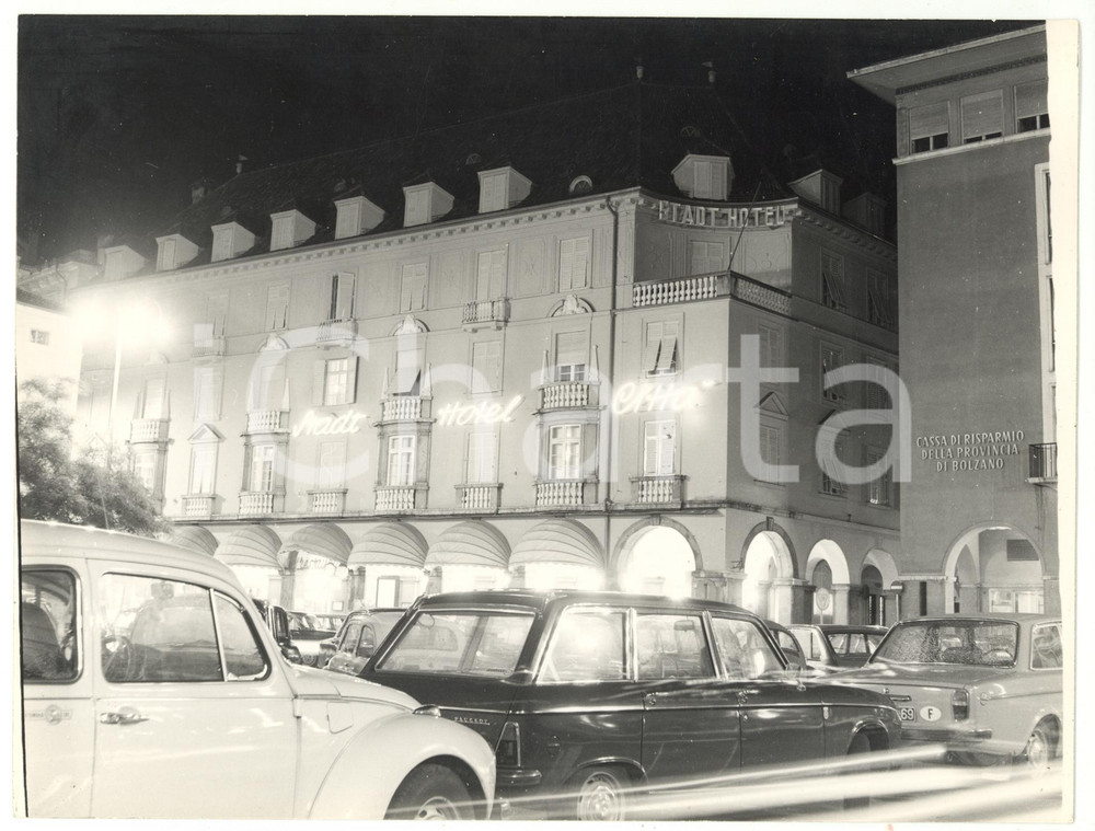 1979 BOLZANO Piazza Walther - STADT HOTEL CITTÀ - Foto VINTAGE 24x18 cm