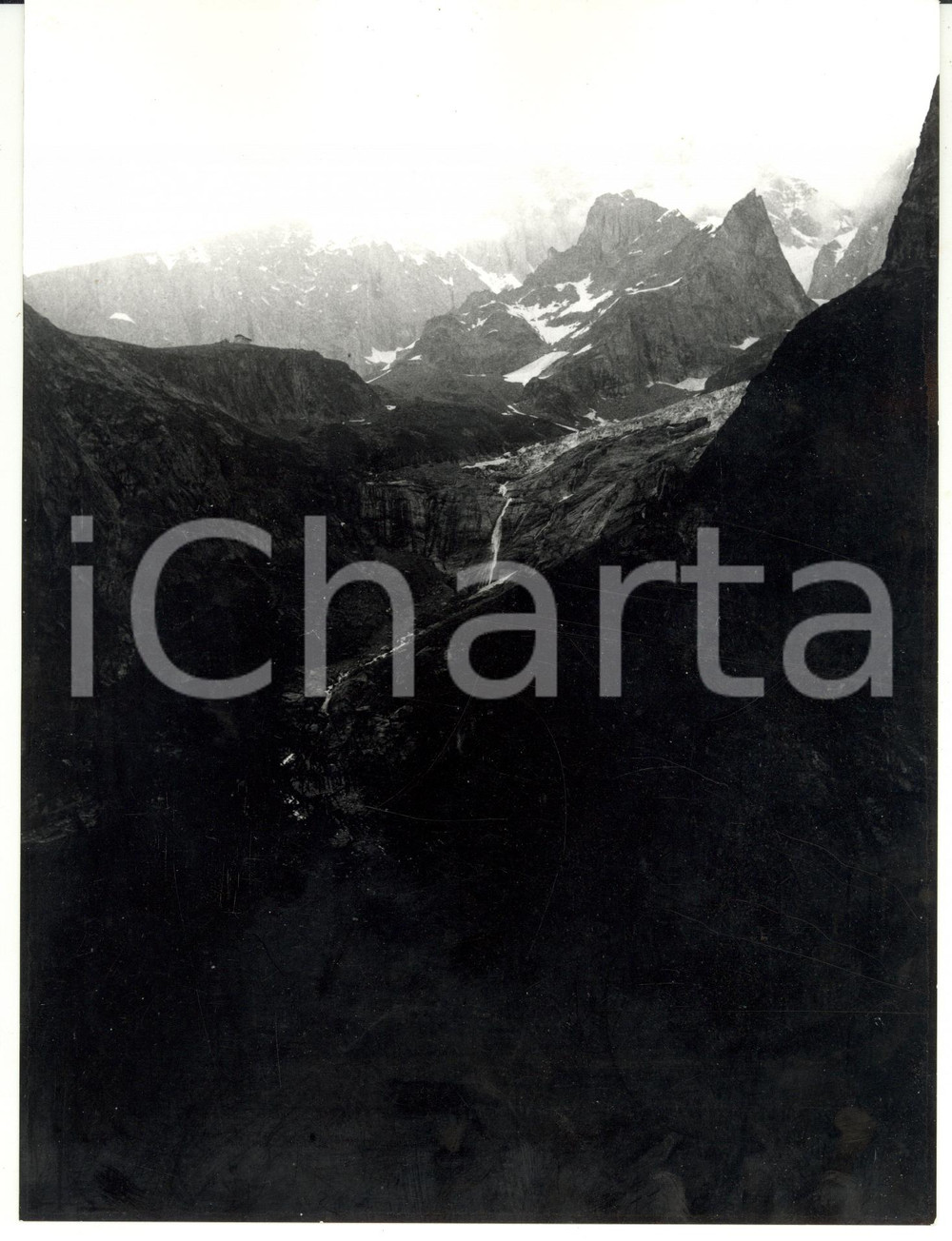Fotografia d epoca originale 1978 VAL VENY Veduta panoramica del MONTE BIANCO Foto VINTAGE 18x24 1