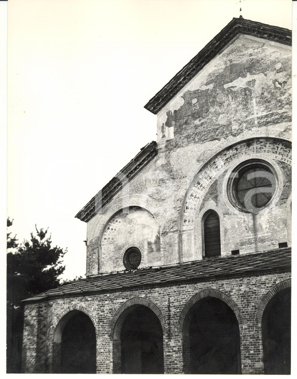 1974 STAFFARDA Abbazia di Santa Maria - Facciata romanica *Foto ARTISTICA 18x24