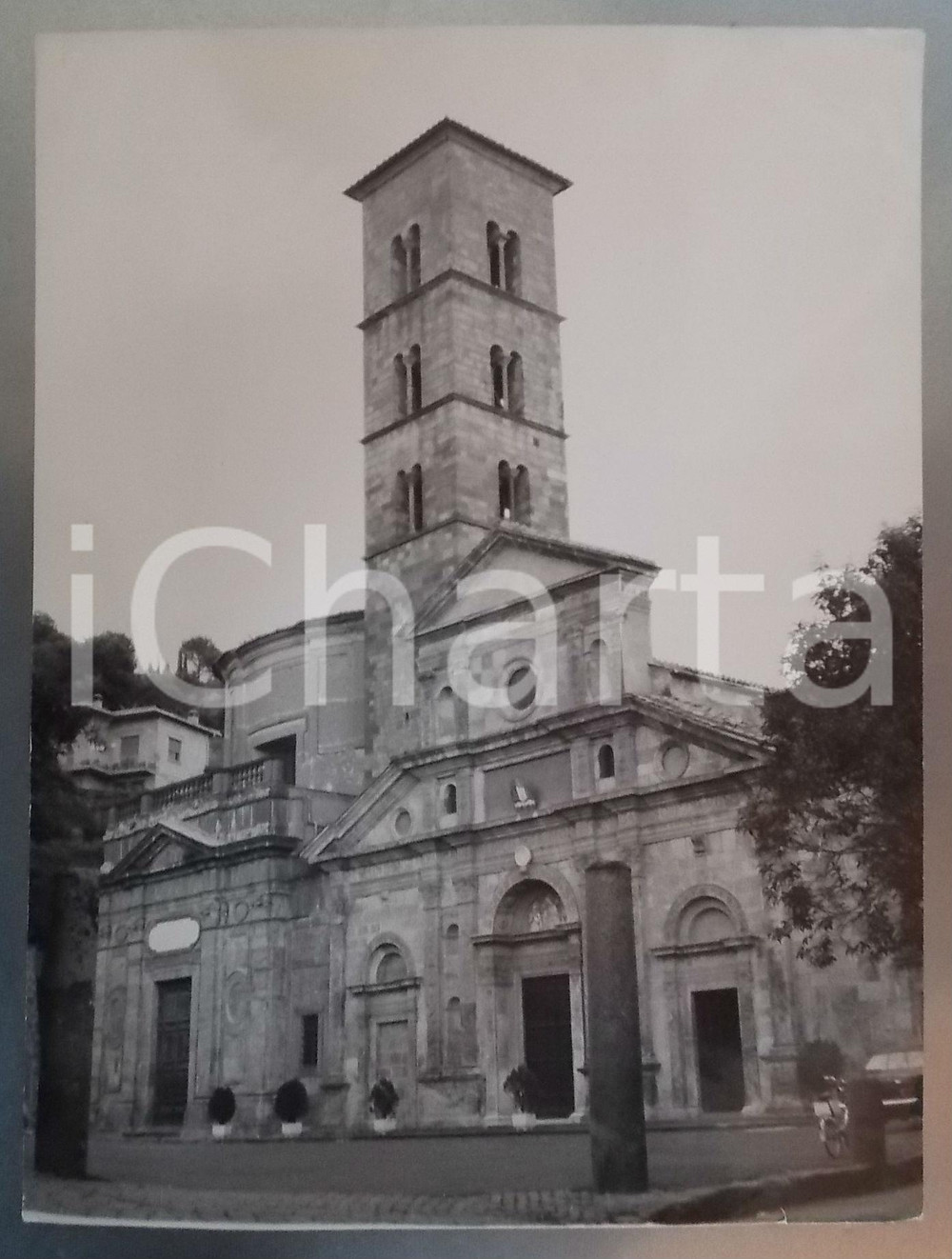 Fotografia d epoca originale 1979 BOLSENA Basilica di Santa Cristina  Veduta della facciata  Foto 30x40 cm 1