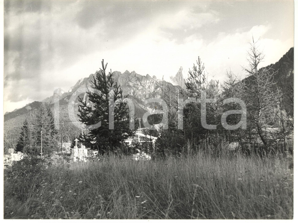 Fotografia d epoca originale 1979 BOLZANO Val Pusteria  Veduta CIMA NOVE Fotografia VINTAGE 24x18 1