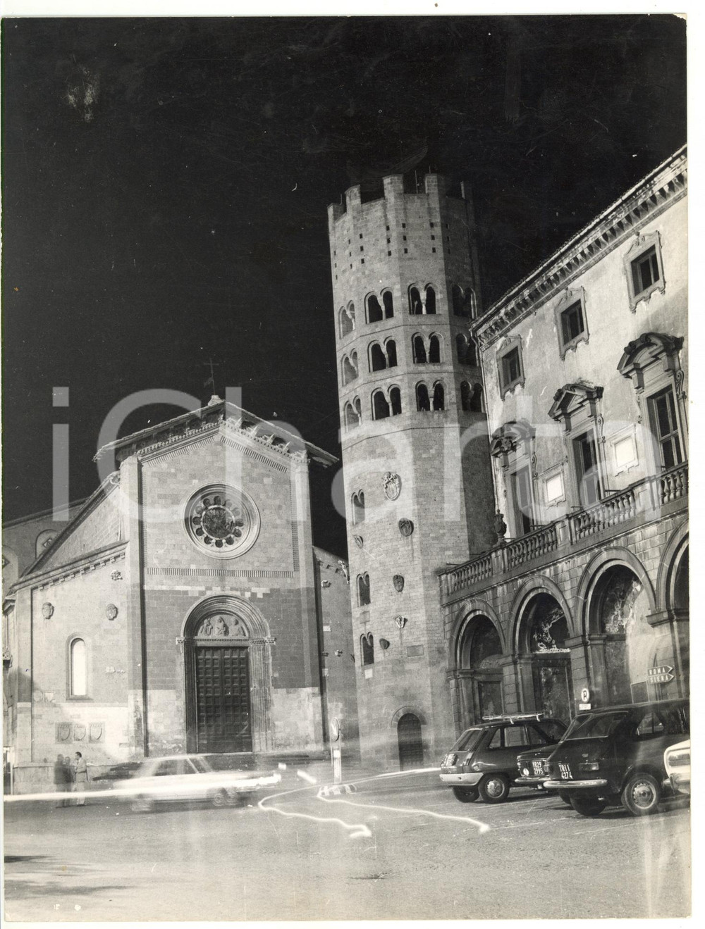 Fotografia d epoca originale 1979 ORVIETO Chiesa di Sant Andrea  Veduta della facciata Foto VINTAGE 18x24 1