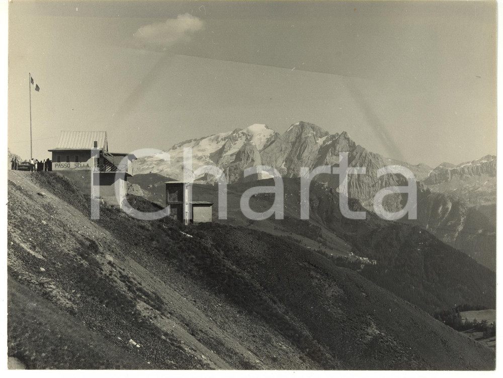 1979 PASSO SELLA Veduta del gruppo della MARMOLADA *Foto VINTAGE 24x18