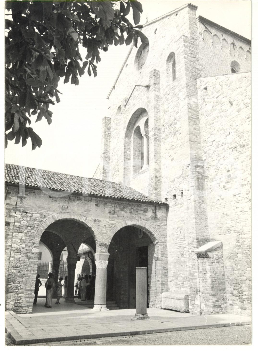 Fotografia d epoca originale 1979 AQUILEIA UD Basilica di Santa Maria Assunta  Facciata Foto ANIMATA 1