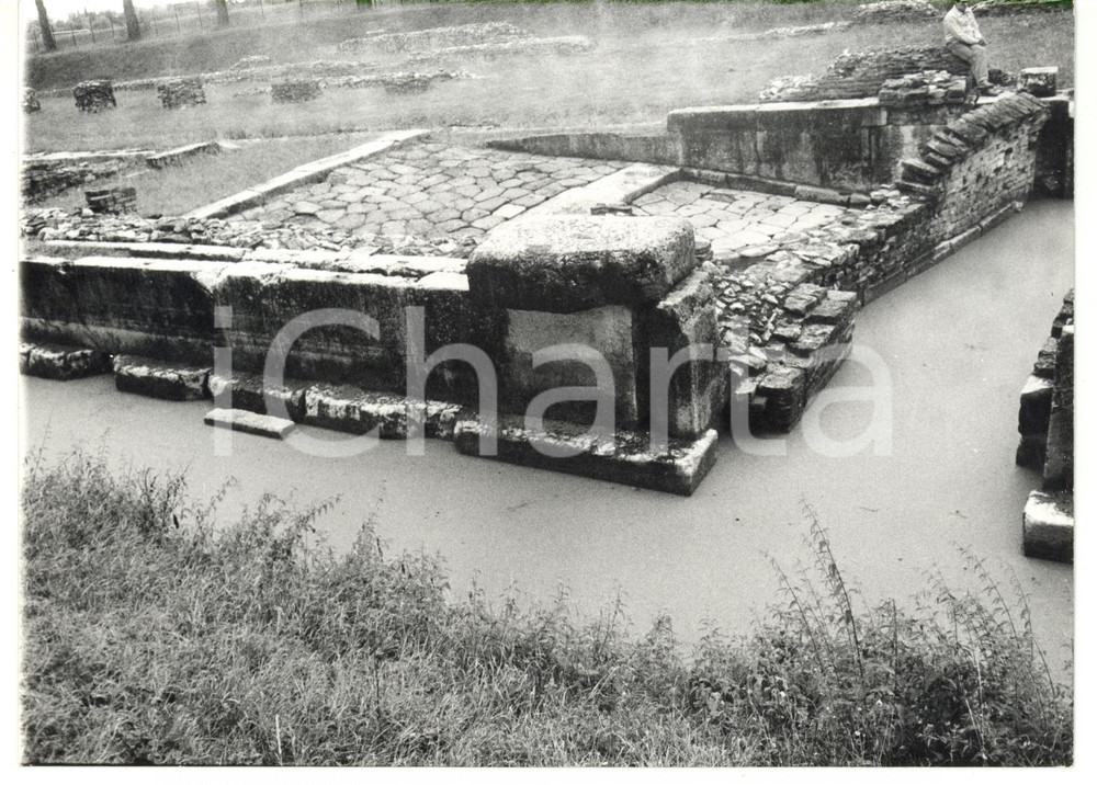 Fotografia d epoca originale 1979 AQUILEIA UD Via Sacra  Antico porto romano sul fiume NATISSA Foto 18x13 1