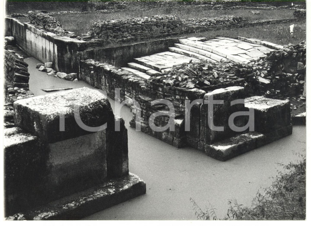 Fotografia d epoca originale 1979 AQUILEIA Via Sacra  Antico porto romano sul fiume NATISSA  Foto 18x13 1