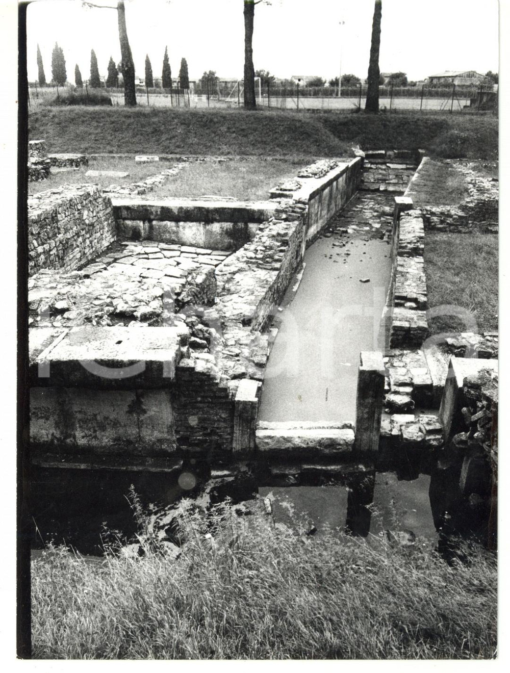 Fotografia d epoca originale 1979 AQUILEIA Via Sacra  Antico porto romano sul fiume NATISSA  Foto 13x18 1