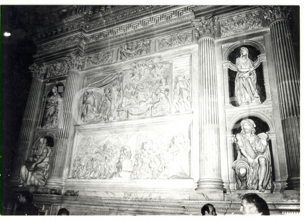 Fotografia d epoca originale 1978 LORETO AN Basilica della Santa Casa  Rilievi in marmo Foto 18x13 1