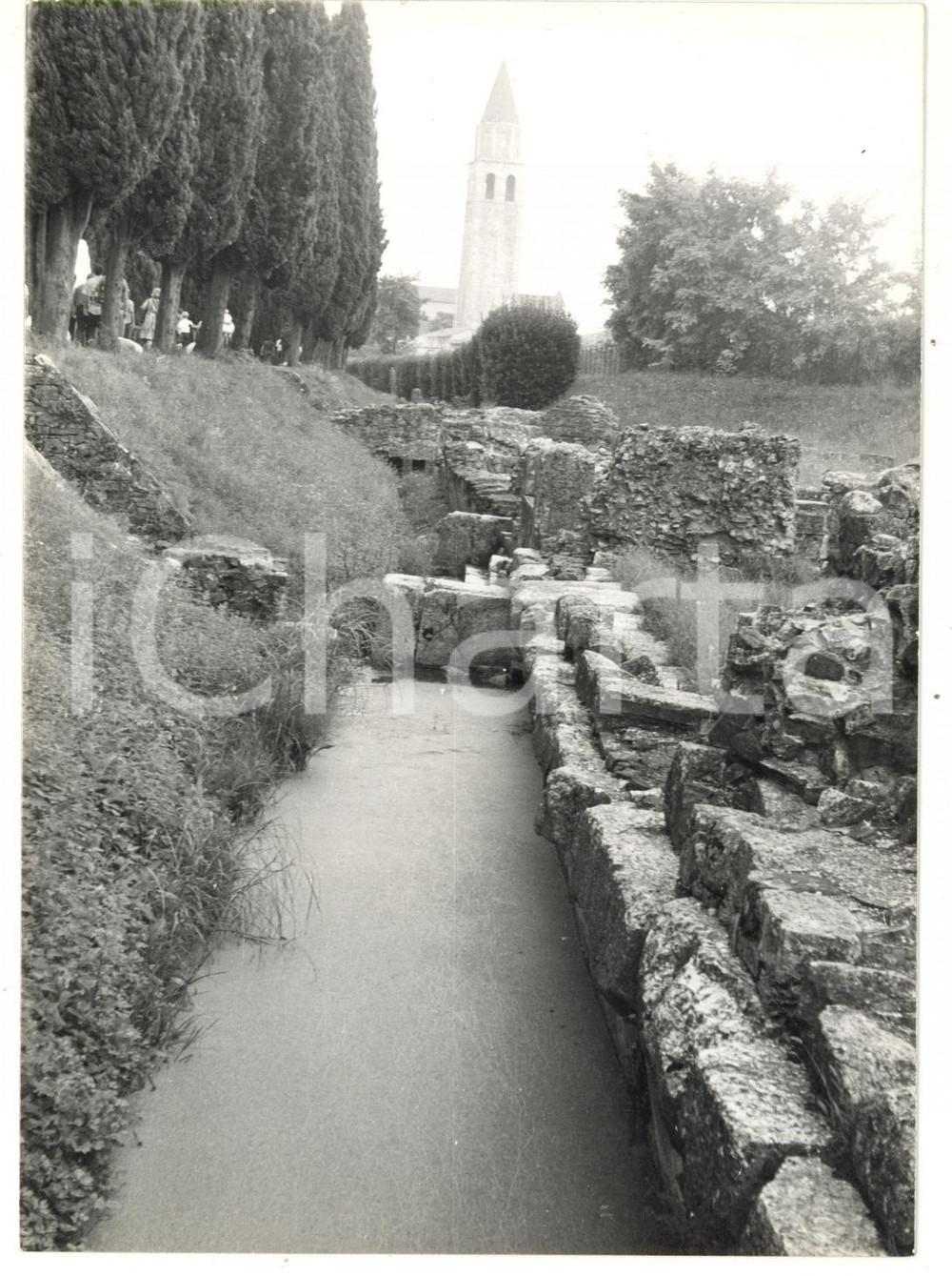 Fotografia d epoca originale 1979 AQUILEIA UD Via Sacra  Veduta Fotografia VINTAGE 13x18 1